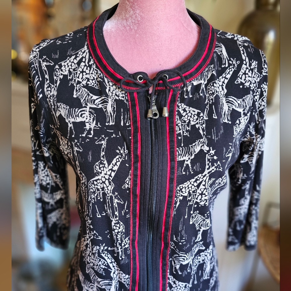 Christopher and Banks zip up jacket, size Medium.